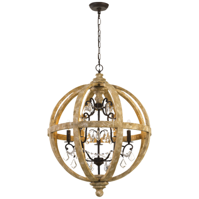 Telbix Florin 5 Pendant Wood