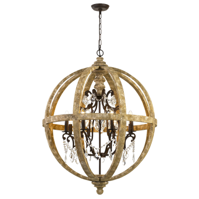 Telbix Florin 8 Pendant Wood