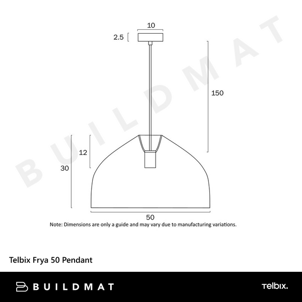Telbix Frya 50 Pendant Natural