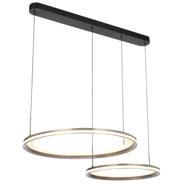 Telbix Fulcrum 2 Light Pendant Grey