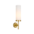 Telbix Garot Wall Lamp Antique Gold Opal Matt
