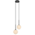 Telbix Gaston 2 Light Pendant Black Opal Matt