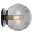 Telbix Gaston Wall Light Black Smoke