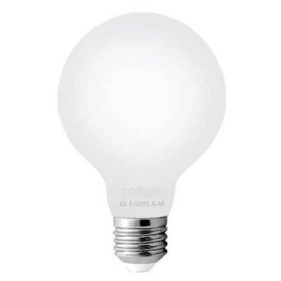 Telbix E27 G95 8W Led Globe Milk Dim 3000K