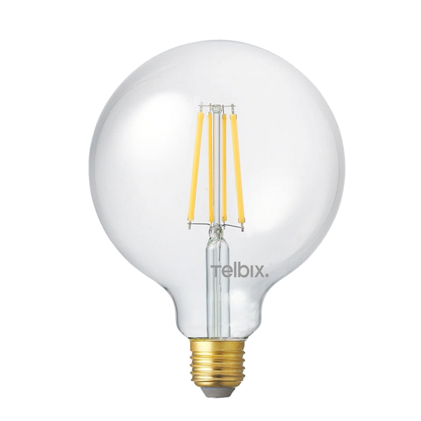 Telbix E27 G125 8W Led Globe Clear Dim 5000K