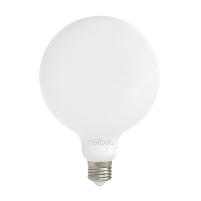 Telbix E27 G125 8W Led Globe Milk Dim 3000K