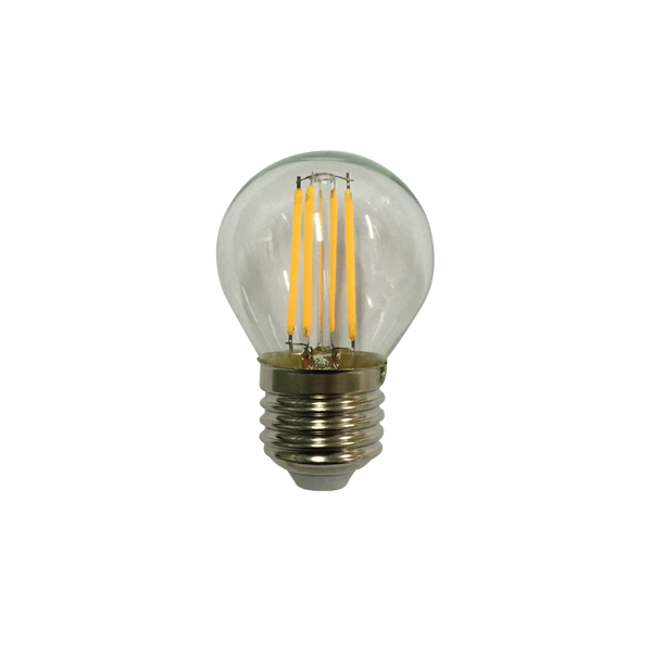 Telbix E27 G45 4W Led Fancy Round Globe Clear Dim 5000K