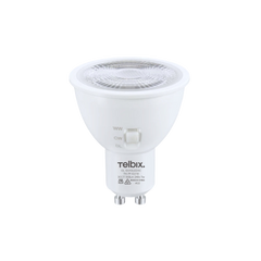 Telbix Gu10 7W Focal Wide 38 Led Globe 3CCT Non Dim White