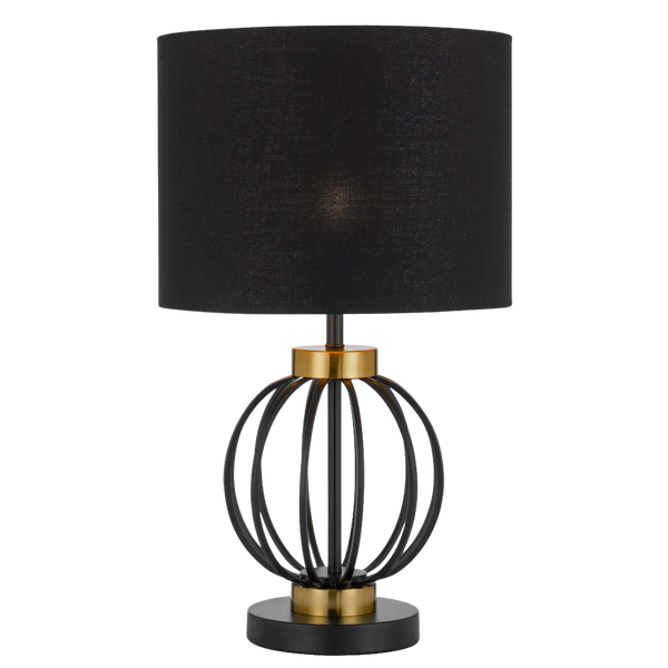 Telbix Grada Table Lamp Black Antique Gold