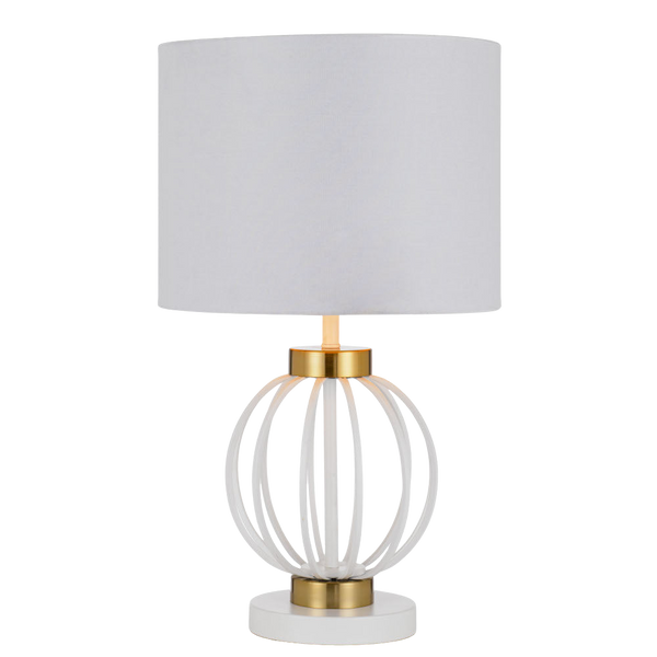 Telbix Grada Table Lamp White Antique Gold