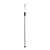 Telbix Gros 1W 140cm Spike Spot Light Black