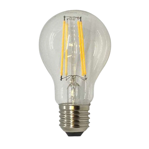 Telbix E27 A60 8W Led Globe Clear Dim 3000K