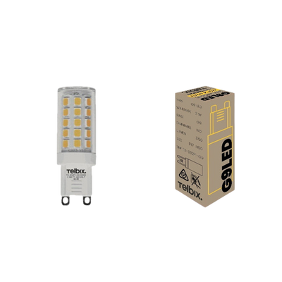 Telbix G9 3W Led Globe Clear Non Dim 3000K