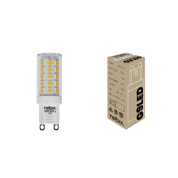 Telbix G9 3W Led Globe Clear Non Dim 4000K
