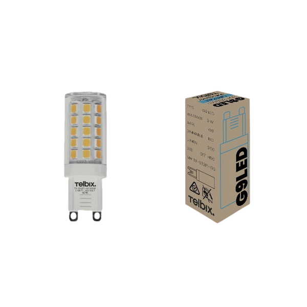 Telbix G9 3W Led Globe Clear Non Dim 5000K