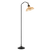 Telbix Hertel Floor Lamp Black Amber