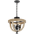 Telbix Hosley 4 Light Pendant CTC Black