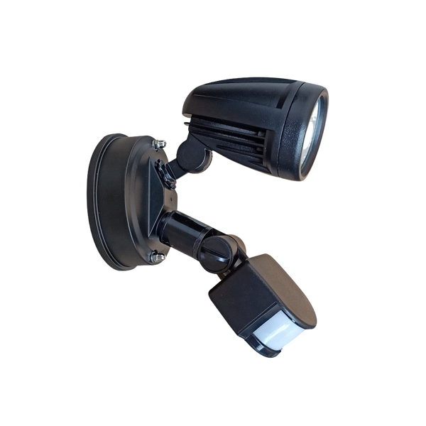 Telbix Illume Single Exterior Spot Sensor Black