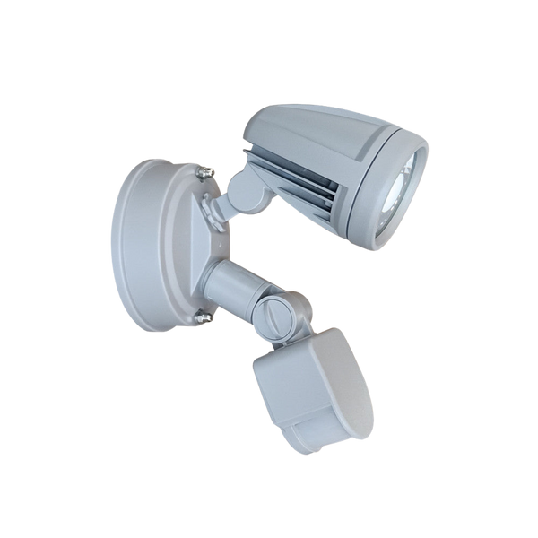 Telbix Illume Single Exterior Spot Sensor Silver