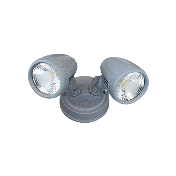 Telbix Illume Twin Exterior Spot Silver