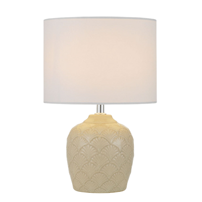 Telbix Indo Ceramic Table Lamp Cream