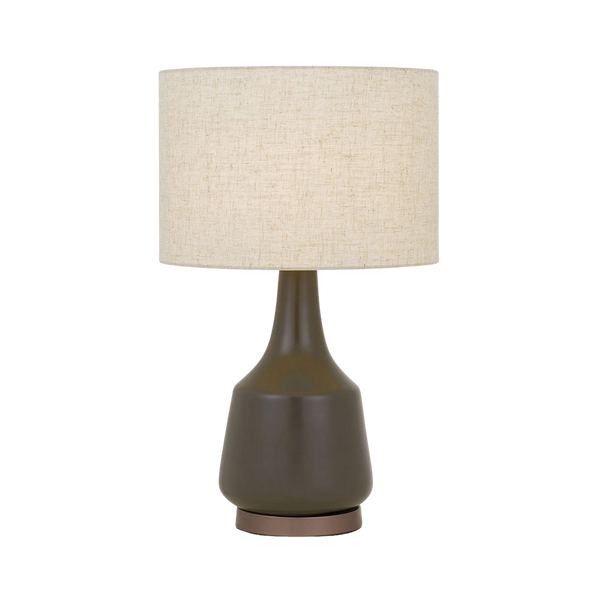 Telbix Jacin Ceramic Table Lamp Olive