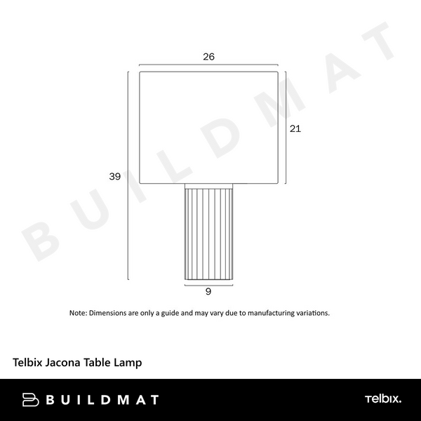 Telbix Jacona Table Lamp Pine