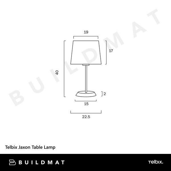 Telbix Jaxon Table Lamp White