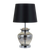 Telbix June Table Lamp Chrome Smoke Black
