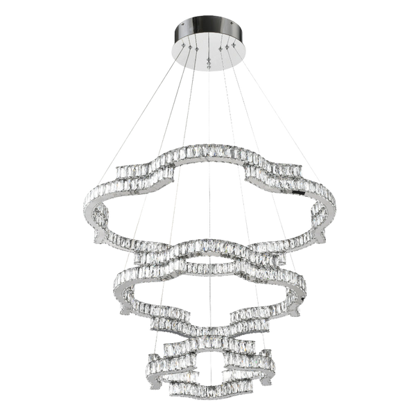 Telbix Jura 3 Tier Pendant Chrome