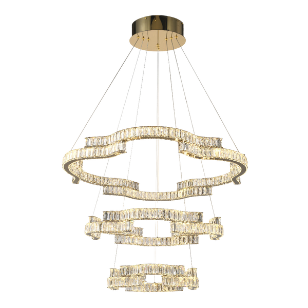 Telbix Jura 3 Tier Pendant Gold