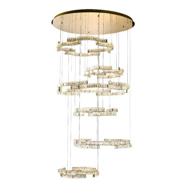 Telbix Jura 6 Tier Pendant Gold