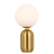 Telbix Kade Table Lamp Antique Gold Opal Matt