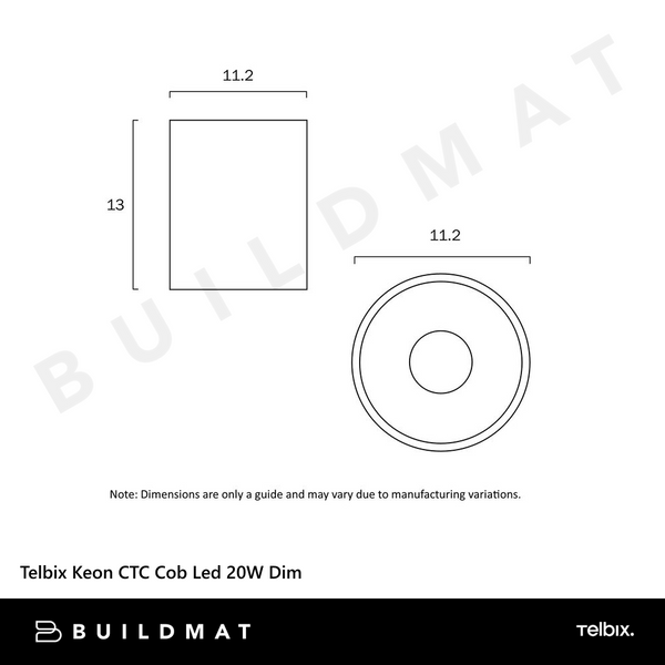 Telbix Keon CTC Cob Led 20W Dim White 5000K