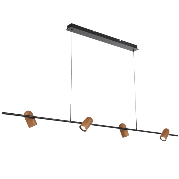 Telbix Kindle 4 Light Pendant Black