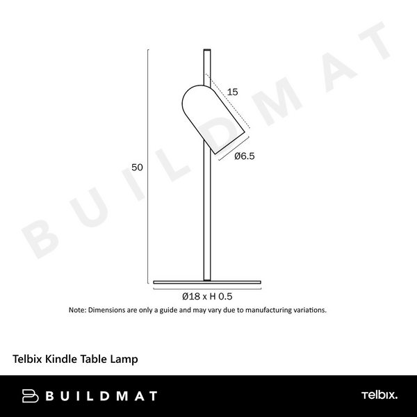 Telbix Kindle Table Lamp Black