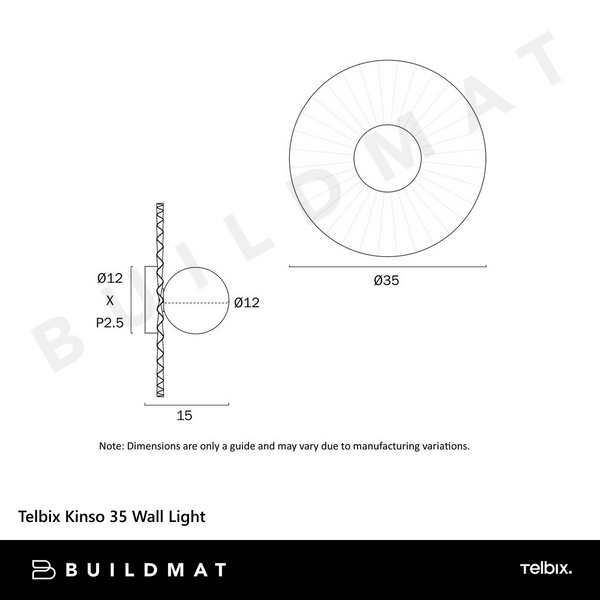 Telbix Kinso 35 Wall Light Antique Silver