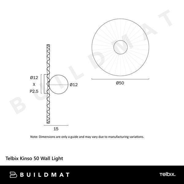 Telbix Kinso 50 Wall Light Antique Silver