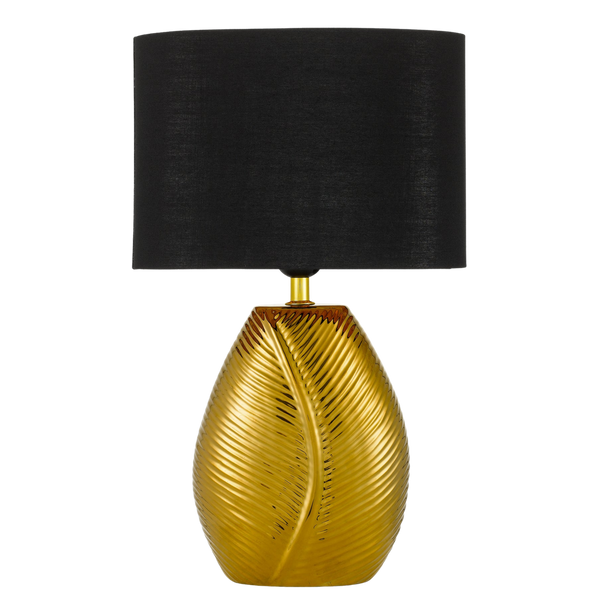 Telbix Klee Ceramic Table Lamp Gold