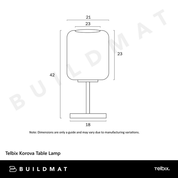 Telbix Korova Table Lamp Opal