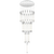 Telbix Kurtz 37 Light Pendant Chrome