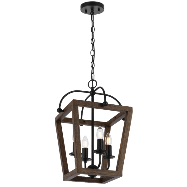 Telbix Lacota 4 Light Pendant Black