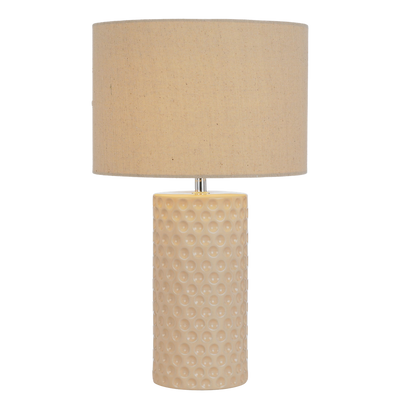 Telbix Lamar Ceramic Table Lamp Cream