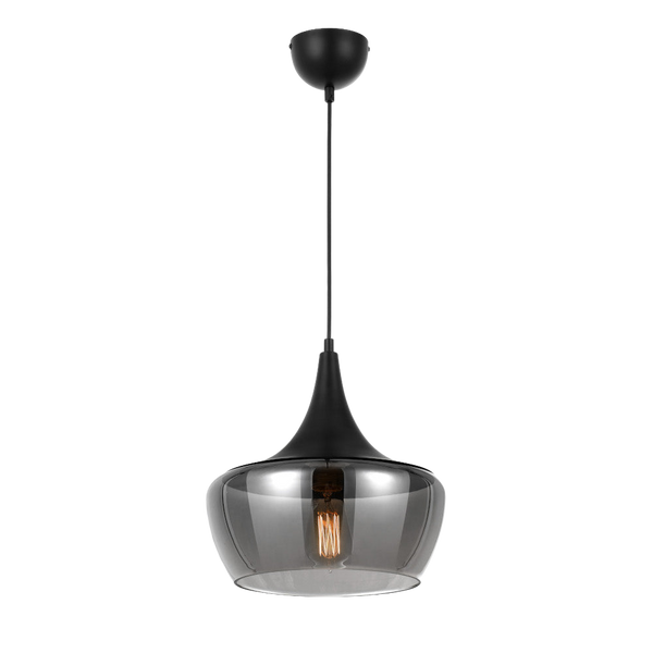 Telbix Landy 30 Pendant Black Smoke