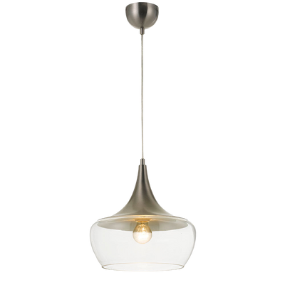 Telbix Landy 30 Pendant Nickel Clear