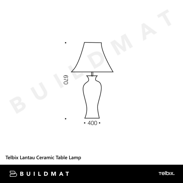 Telbix Lantau Ceramic Table Lamp Flower Gold