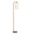 Telbix Lark Floor Lamp Aged Gold Opal Matt
