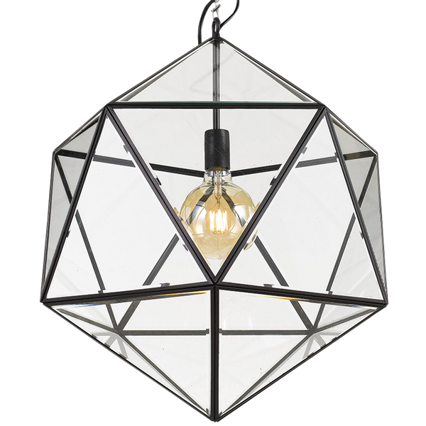 Telbix Lazlo 50 Pendant Solid Brass Black