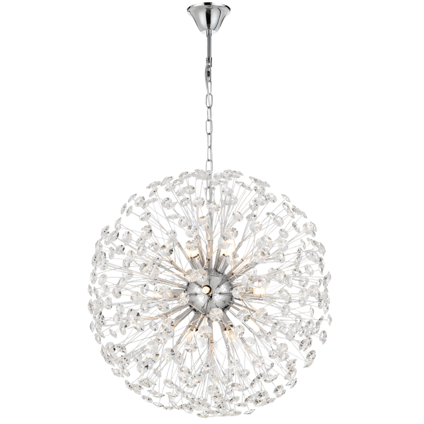 Telbix Lerida 12 Light Round Pendant Chrome