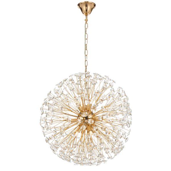 Telbix Lerida 12 Light Round Pendant Gold